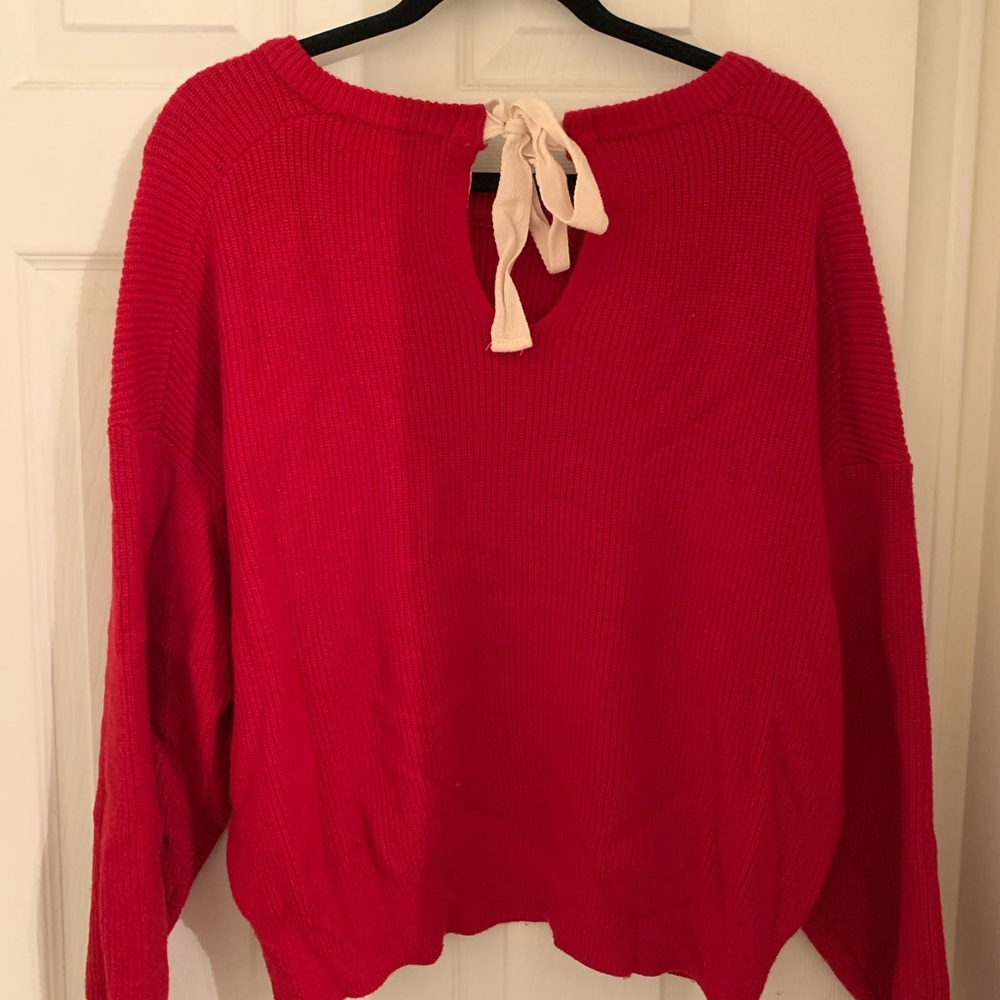 Zara Oversized Ribbon Sweat Knit - Picture 3 of 3